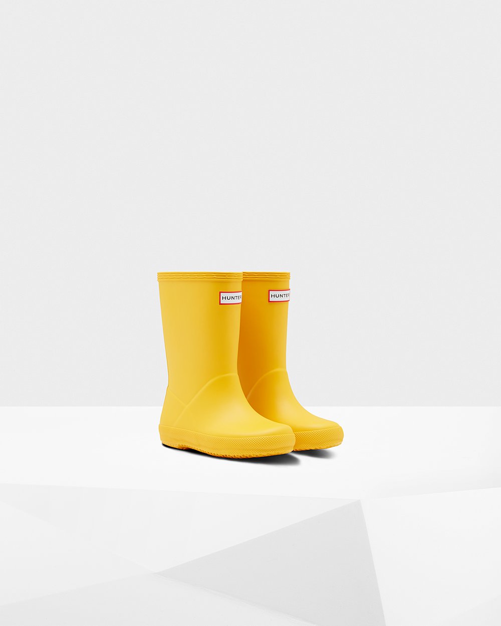 Hunter Niños Original First Classic - Botas de Lluvia Amarillo - 013-EMJHWG